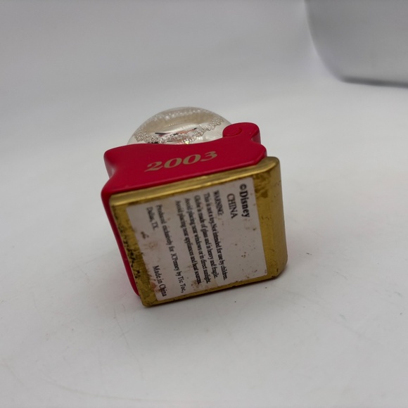 Disney Parks Mickey Mouse Christmas 2003 Sleigh Ride Holiday Mini Snow Globe - Picture 9 of 11